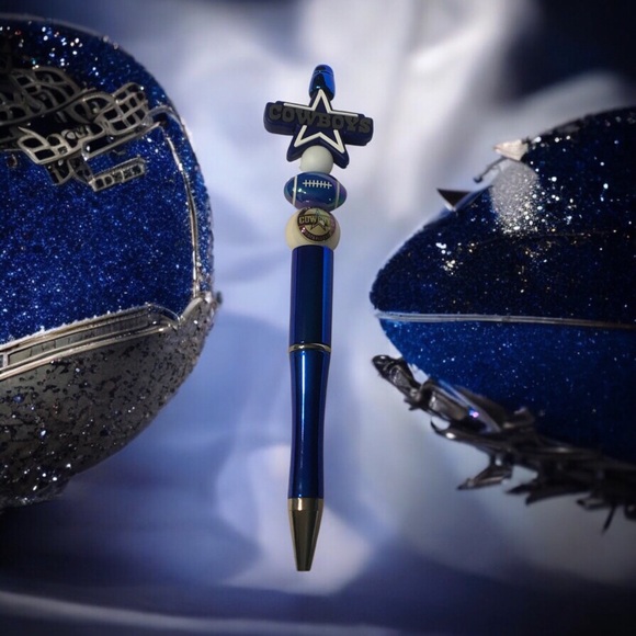 Handcrafted by StayClassyChic Other - Blue, White and Silver Pen